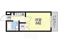マンションセレーネ 1Kの間取図画像