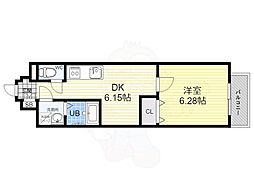 factory-N 1DKの間取図画像