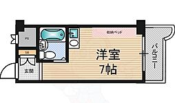 ライオンズマンション新大阪第5 ワンルームの間取図画像