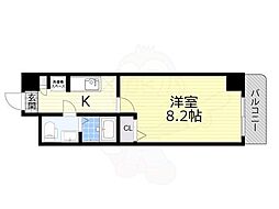 アーデン新大阪 1Kの間取図画像