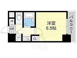 リーガル新大阪5 1Kの間取図画像