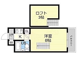 メゾネット北野 6階