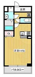 フローライト上新庄駅前 ワンルームの間取図画像