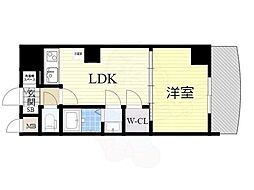 ノルデンタワー新大阪アネックスA棟 1LDKの間取図画像