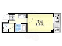 ハイツベレール 1Kの間取図画像