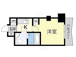 セレニテ新大阪弐番館 1Kの間取図画像
