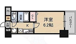 エステムコート新大阪6エキスプレイス 1Kの間取図画像