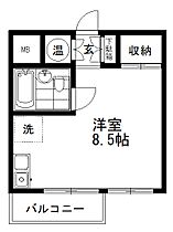 東都ハイツ 207 ｜ 東京都八王子市東浅川町18-10（賃貸マンション1R・2階・20.25㎡） その2