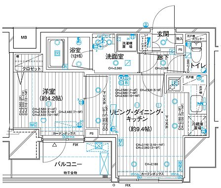 1LDK 間取り