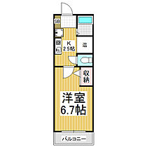 カレッジハウス  ｜ 長野県駒ヶ根市赤穂（賃貸マンション1K・3階・22.30㎡） その2