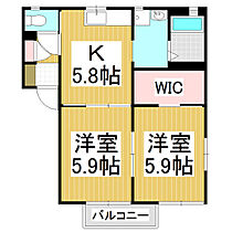 パークヒル　B  ｜ 長野県飯田市桐林（賃貸アパート2K・2階・43.75㎡） その2