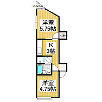 サンライズ浜井場  ｜ 長野県飯田市小伝馬町2丁目（賃貸マンション2K・3階・29.10㎡） その2