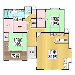 羽場町一戸建住宅 2LDKの間取り