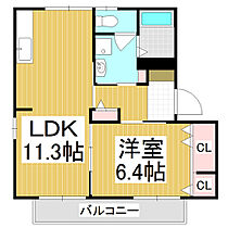 フレグランス高森　Ａ  ｜ 長野県下伊那郡高森町下市田（賃貸アパート1LDK・2階・43.54㎡） その2