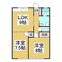 仁木ハイツ  ｜ 長野県飯田市松尾代田（賃貸アパート2LDK・1階・57.51㎡） その2