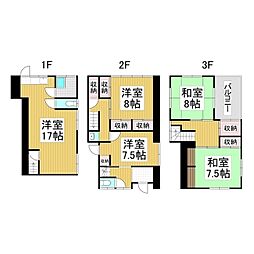 大門町戸建 4LDKの間取り