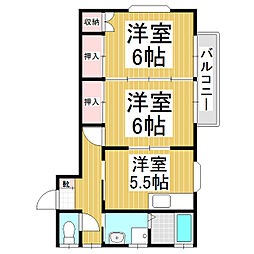 間取図画像 2DK
