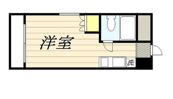 神奈川県横浜市中区大和町2丁目(賃貸マンション1R・5階・16.12㎡)の写真 その2