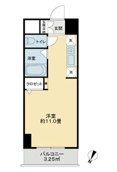 神奈川県横浜市磯子区東町(賃貸マンション1R・4階・24.37㎡)の写真 その2