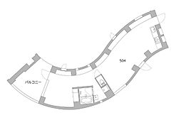天神町place ワンルームの間取図画像