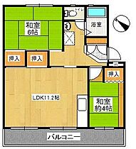 狭山台団地2-5 204 ｜ 埼玉県狭山市狭山台2丁目（賃貸マンション2LDK・2階・48.90㎡） その2