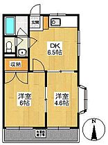 ＶＩＰハイツ 202 ｜ 埼玉県狭山市中央1丁目（賃貸アパート2DK・2階・34.56㎡） その2