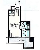 東京都新宿区市谷薬王寺町59（賃貸マンション1R・9階・18.01㎡） その2