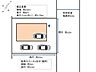 その他：【敷地図】敷地内に駐車3台（組込車庫1台分、駐車スペース2台分）可能です。組込車庫は、高さ約1.75ｍ、幅約2.6ｍ、奥行約6ｍです。駐車スペースは幅約3ｍ、奥行約12ｍです。
