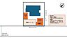 間取り：【敷地配置図】敷地配置図です。車庫3台分、前面駐車スペース2台の計5台駐車可能です。