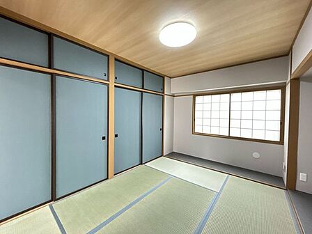 【リフォーム後＿和室収納】収納も十分確保されており、生活しやすい空間となっております。