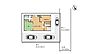 その他：【敷地内配置図】一方道路に接道しており駐車スペースは3台分あります。お客様が前面道路から駐車スペースに入るイメージが付きやすい様に図面を掲載しております。友達や親戚が来た時も安心ですね。