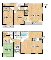 塩竈市杉の入3丁目　戸建て 4LDKの間取り