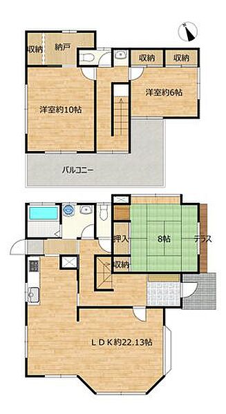 間取りを拡大表示