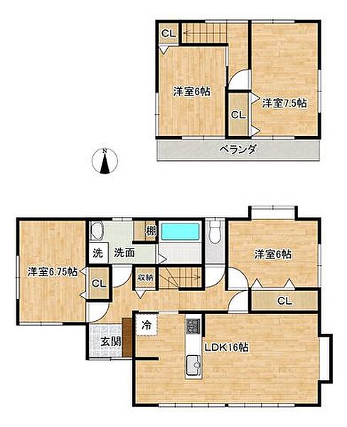 間取りを拡大表示