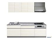 【同仕様写真】キッチンはハウステック製の新品に交換します。水はねを抑える静音シンクを標準採用。家族との会話を妨げません。