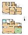 間取り：【リフォーム中/間取図】一部間取り変更を行い4SLDKの住宅になります。全部屋南向きで日当たりも良好ですね。