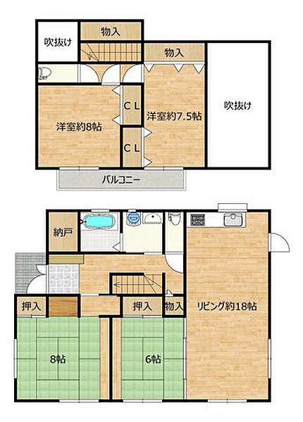 間取りを拡大表示