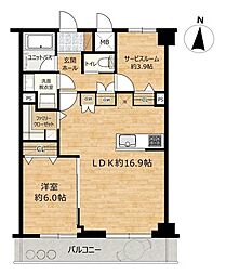 ダイアパレス沼垂四ツ角 1SLDKの間取図画像