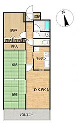 間取図画像 2SLDK