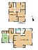 間取り：【間取図】3SLDKの軽量鉄骨造2階建てのお家です。間取り変更を行い20帖以上の広々としたLDKになりました。2階にトイレ新設しましたので暮らしやすい間取りになりますね。