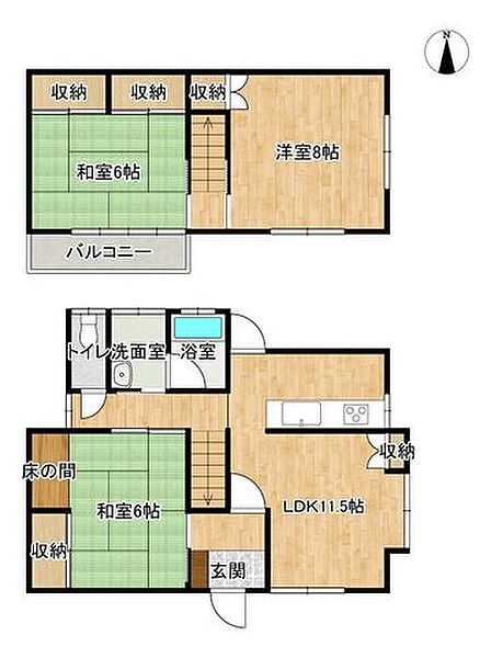 間取りを拡大表示