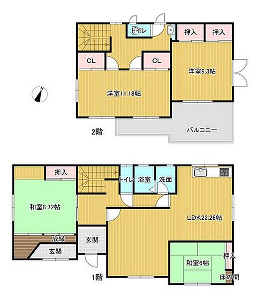 間取りを拡大表示