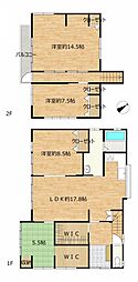 藤枝市音羽町1丁目　戸建て 4SLDKの間取り