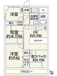 フジパレス豊田壱番館 3DKの間取図画像