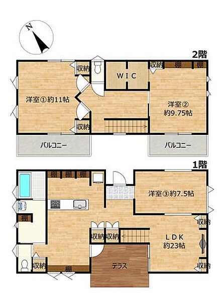 間取りを拡大表示