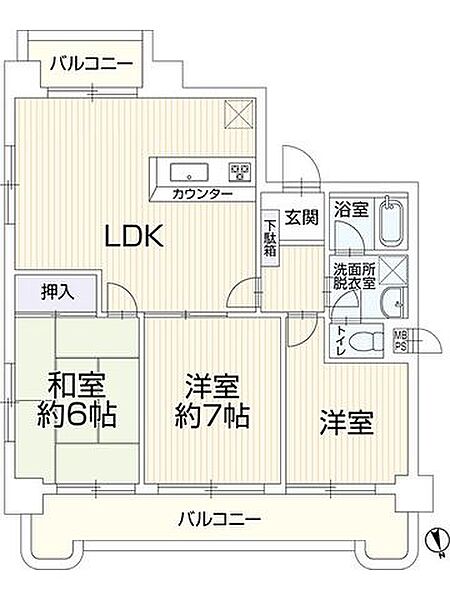 間取りを拡大表示