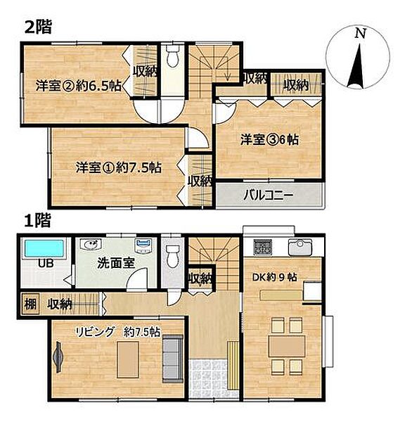 間取りを拡大表示
