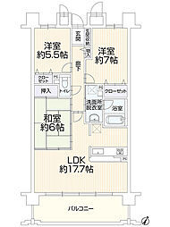間取図画像 3LDK