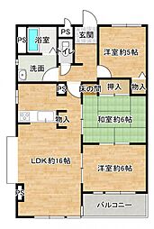 間取図画像 3LDK