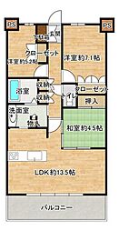アトレ桜橋テラスフォート 3LDKの間取図画像